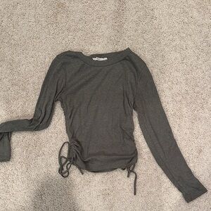 Dry Goods Charcoal Long Sleeve Top